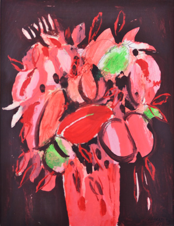 Fiori fondo nero, 1970
