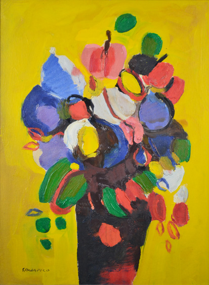 Fiori fondo giallo, 1965