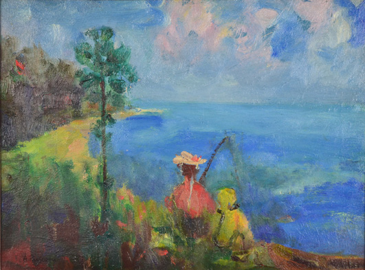 A pesca sul lago, 1976